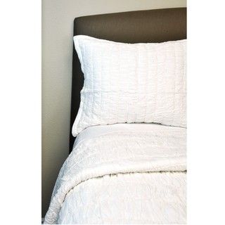 Ruched Ivory Twin size Quilt