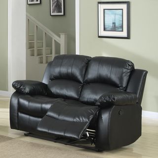 Coleford Black Double Reclining Loveseat
