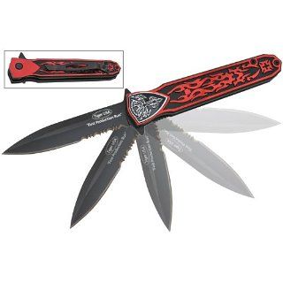 K 151. 8 Tiger USA Choppers Cross Action Assisted Knife