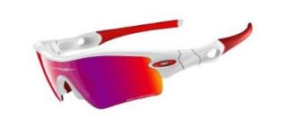 Shield Sunglasses,Polished White Frame/Red Lens,One Size Shoes