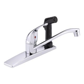 Delta Faucets Chrome Single Handle Kitchen Faucet Today: $49.99