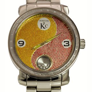 Techno Com by KC Mens Yin Yang Diamond accented Watch Today $430.99