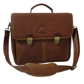 Amerileather World Class Brown Leather Executive Briefcase
