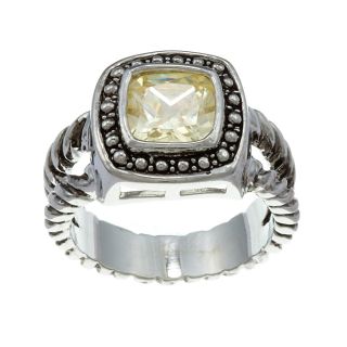 City Style Silvertone Yellow Cubic Zirconia Ring Today $8.99 3.7 (3