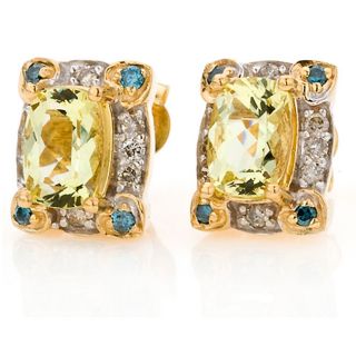 Michael Valitutti 14k Gold 1/4ct TDW Diamond Apatite Earrings Today $