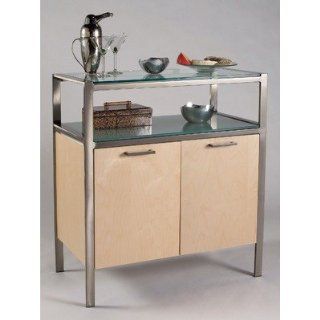 Cascade Small Contemporary Buffet Metal Finish Pewter