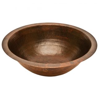 Round Under Counter Hammered Copper Sink Today $189.00