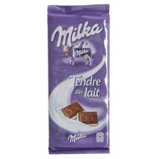 MILKA Tendre au lait   Chocolat au lait du Pays Alpin fourré à la