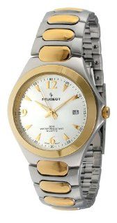 Peugeot Mens 161S Two Tone Bracelet Watch Watches