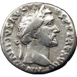 ANTONINUS PIUS 151AD Rare Ancient Silver Roman Coin ANNONA
