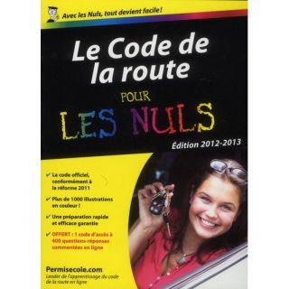 Le code de la route pour les nuls (édition 2012  Achat / Vente