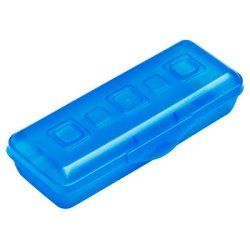 Sterilite® Mini Pencil Box w/Splash Tint Lid & Base  