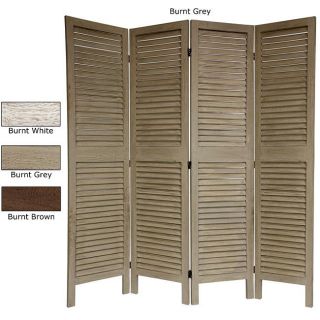 Wood Classic Venetian 4 panel 5.5 foot Room Divider (China