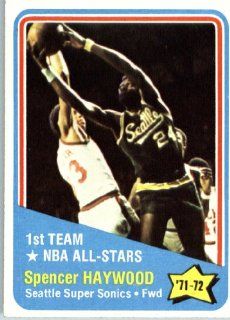 1972 73 Topps Basketball #162 Spencer Haywood All Star