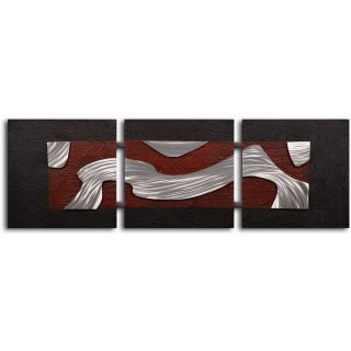 Handcrafted Metal Stream Through Clay Canvas Wall Art Today $189.99