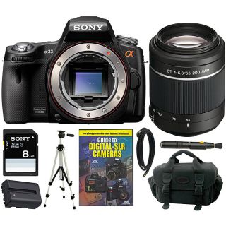 33 DSLR Camera with SAL 55 200 II Lens and 8GB Kit