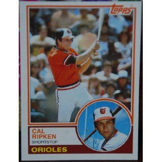 1983 Topps Cal Ripkin JR 3rd Year #163 Baseball Baltimore Orioles Sold