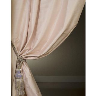 Signature Light Pink 108 inch Textured Silk Curtain Panel