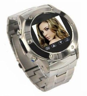 VIP Quad Band Stainless Steel FM Radio Watch Cell Phone