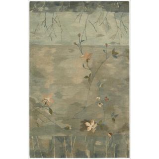 Hand tufted Reflections Green Wool Rug (56 x 86) Today $869.99 Sale