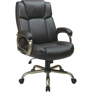 Office Star Executive Big Mans Espresso Eco Leather Chair Today: $254
