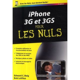 IPHONE 3G ET 3GS POUR LES NULS   Achat / Vente livre pas cher