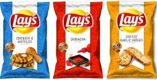 New 2013 [2 Bags] Lays Chicken and Waffles Flavored Potato Chips