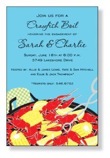 Crawfish Boil Party Invitations