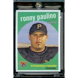 2008 Topps Heritage #173 Ronny Paulino Pittsburgh Pirates