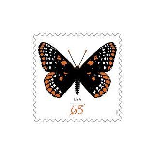 Baltimore Checkerspot Butterfly Full Sheet of 20 x 65 cent