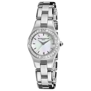 Baume & Mercier Womens Linea Mother Of Pearl Dial Diamond Watch