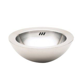 Decolav 1228 B Double Walled Brushed Above Counter Vessel with