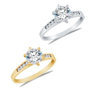 Round Cubic Zirconia Engagement style Ring Today: $219.99