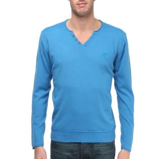 TRAXX Pull Homme Turquoise Turquoise   Achat / Vente PULL T TRAXX