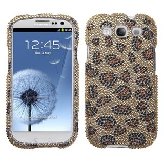 MyBat Samsung Galaxy S III/S3 Leopard Rhinestone Case