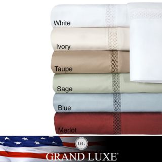 Grand Luxe Payton Egyptian Cotton Sateen Deep Pocket 500 Thread Count