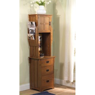 Mission Tower Hutch and Cabinet
