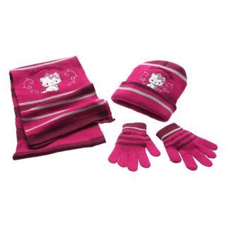 CHARMMY KITTY Echarpe, gants et bonnet Fille Fuschia   Achat / Vente
