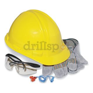 North Safety ZDLXKIT/A29RWHT Hard Hat Construction Kit, Ratchet, White