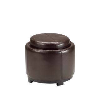 leather round tray ottoman compare $ 218 50 sale $ 119 69 save 45 %