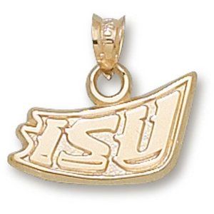 Iowa State University ISU Logo Pendant (Gold Plated