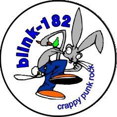 Blink 182   Crappy Punk Rock with Blue Logo Above (Cartoon