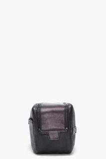 Marc By Marc Jacobs Black Leather Double Zip Dopp Kit for men