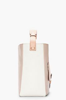 Marc Jacobs Taupe Combo Leather Ivory Bag for women