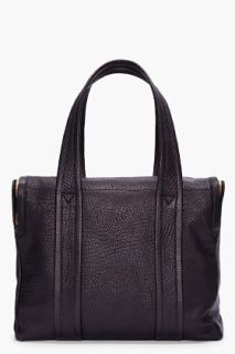 Pierre Hardy Black Leather Zip Lid Bag for men