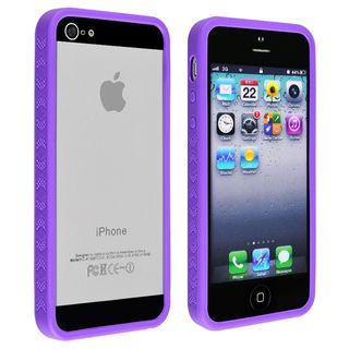 BasAcc Purple Bumper TPU Case for Apple iPhone 5