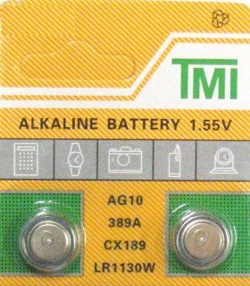 2 pack AG10 189 389 LR54 LR1130 Alklaine Button cell