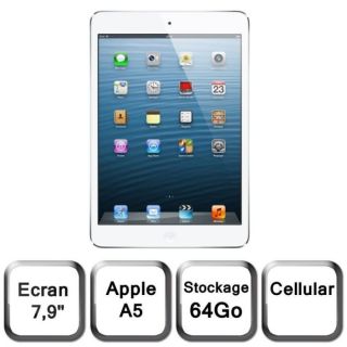 iPad mini Wi Fi + Cellular 64 Go blanc & argent   Achat / Vente