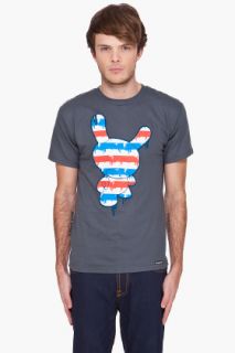 Kidrobot Charcoal Dunny Drip T shirt for men