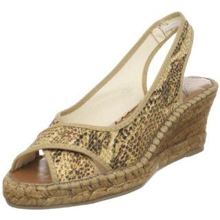 Azura Womens Tabu Peep Toe Espadrille Shoes